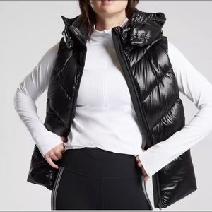 Women’s Size Small Black Athleta Lofty Down Vest